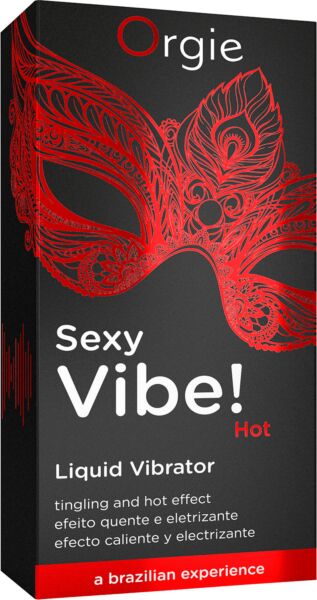 15 ml bottle of Orgie Sexy Vibe! Hot stimulating gel
