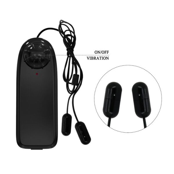 Baile BI-014630 vibrating penis sleeve with its two bullet vibrators