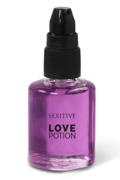 Sexitive Love Potion massage oil in its 30 ml bottle