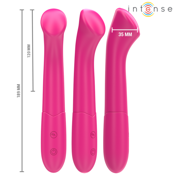 Intense Fun Paty flexible silicone vibrator, 19 cm
