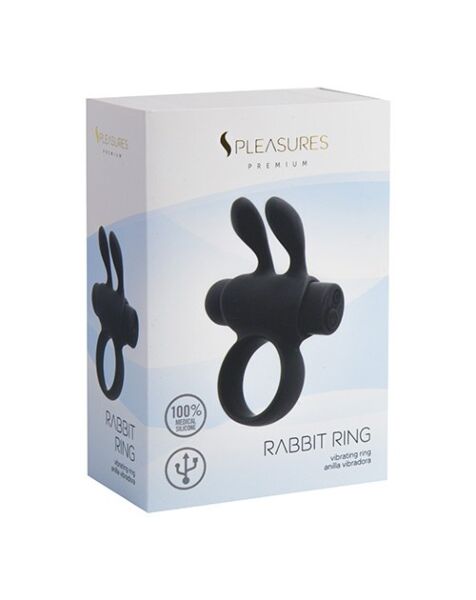 S Pleasures Rabbit Ring Rechargeable vibrating cock ring with its bullet