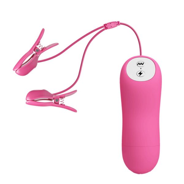 Baile BI-014648-1 nipple clamps with vibration and e-stim