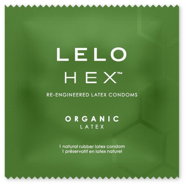Box of LELO HEX Organic 12 Pack condoms