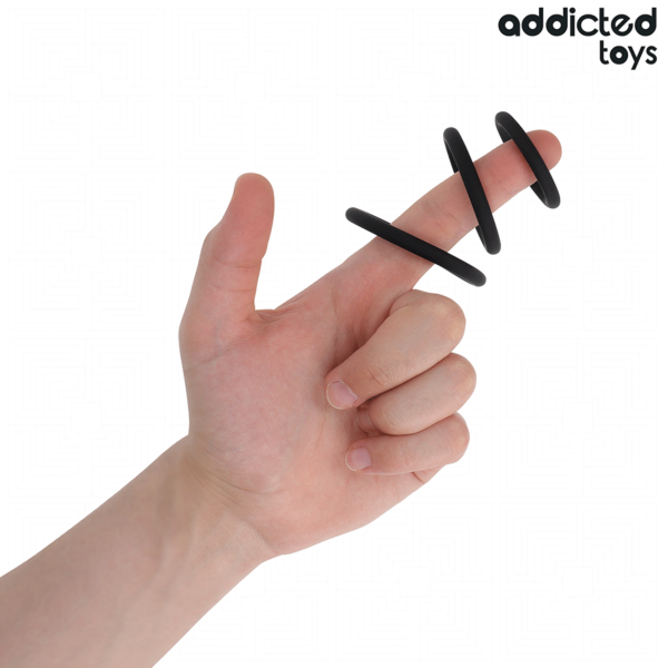 Addicted Toys Model 2 set of three silicone cock rings