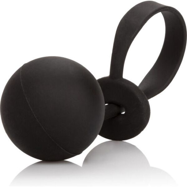 Black CalExotics Weighted Lasso Ring, with a lasso ring and an attached weighted ball