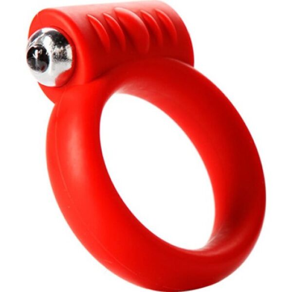 Tantus Anilla Vib silicone vibrating cock ring with its bullet vibrator