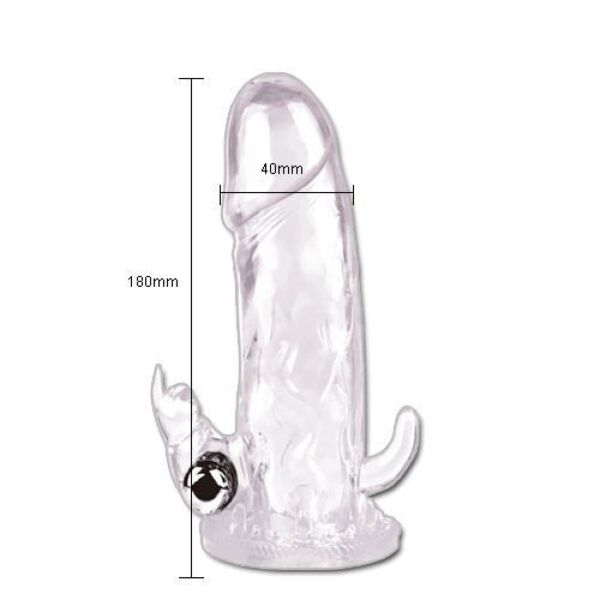 Penis sleeve Baile Brave Man BI-026204 with its bullet vibrator