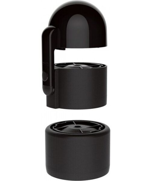 TENGA Vacuum Controller, black unit fitted on a TENGA cup