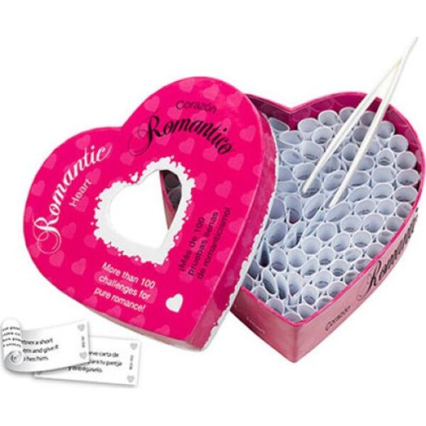 Tease & Please Romantic Heart erotic game with its paper challenges