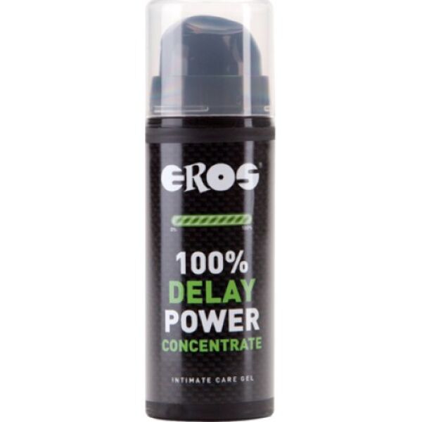 Pump bottle of Eros Delay 100% Power Concentrate delay gel, 30 ml