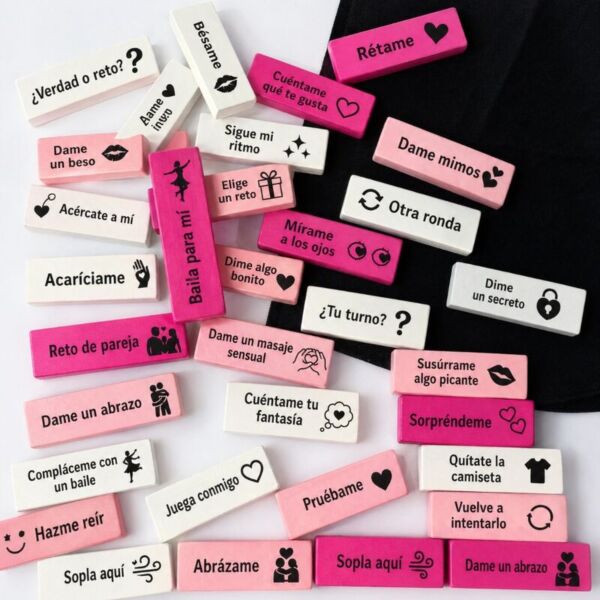 Diverty Sex Love Blocks erotic game for couples, with its coloured wooden blocks and bag