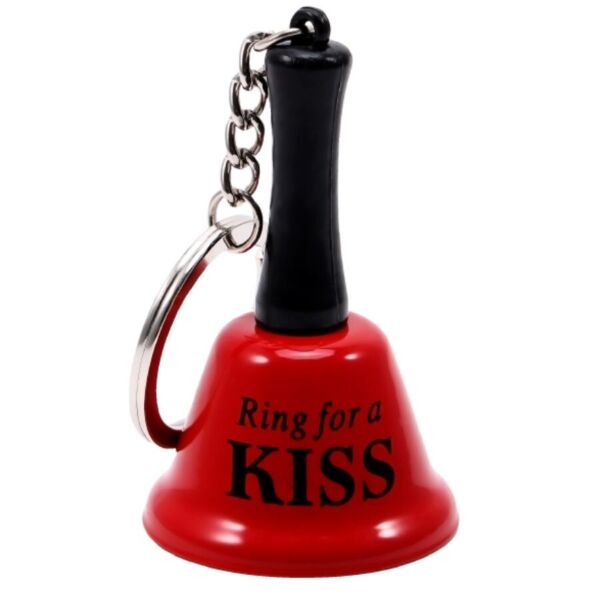 Diablo Picante Mini Bell keyring with its silver bell