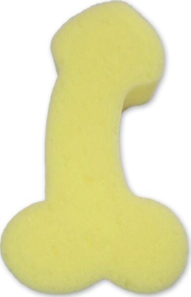 Yellow Diablo Picante penis-shaped bath sponge
