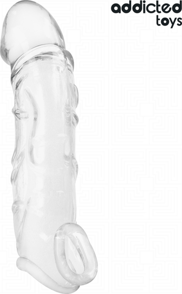 Addicted Toys 22 cm penis extender, clear sleeve