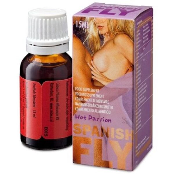 15 ml bottle of Cobeco Spanish Fly Hot Passion aphrodisiac drops