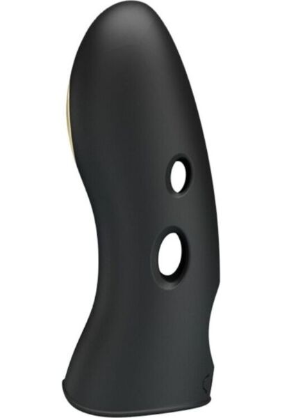 Pretty Love BI-014755 finger vibrator with electro-stimulation, in black