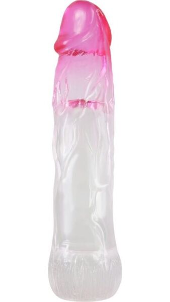 Pretty Love Neron penis extension sleeve, with a glans-shaped tip and a ribbed body