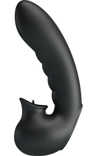 Pretty Love Hobgoblin finger vibrator sleeve in black silicone