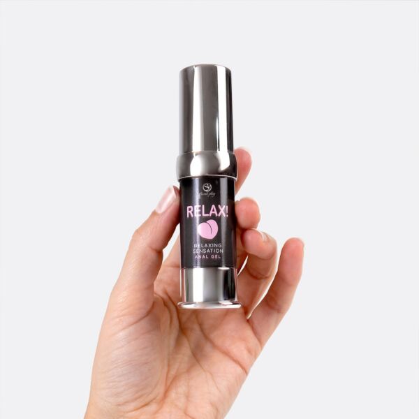 15 ml airless pack of Secret Play Relax anal gel
