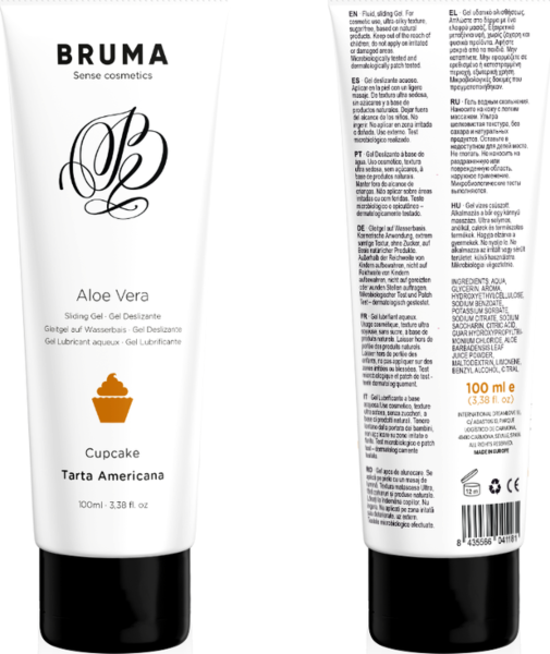 Pack of Bruma Aloe Vera water-based lubricant gel