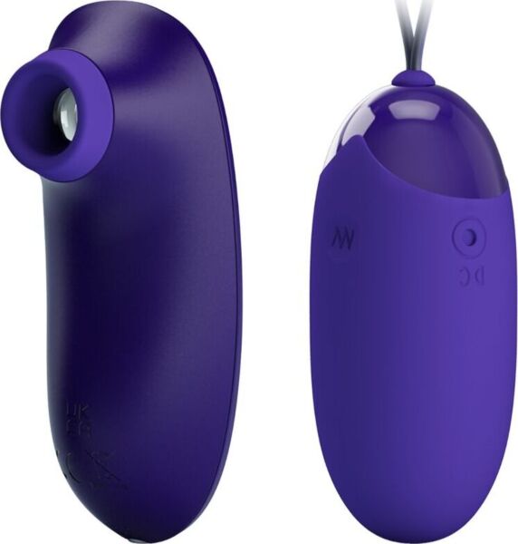 Pretty Love purple silicone vibrating egg with a flexible cord