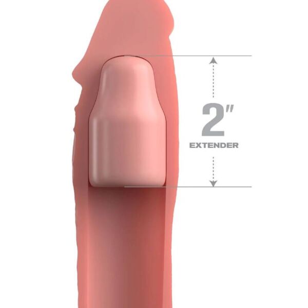 Pipedream Fantasy X-Tensions Elite silicone penis extension sleeve, with extender and testicle strap