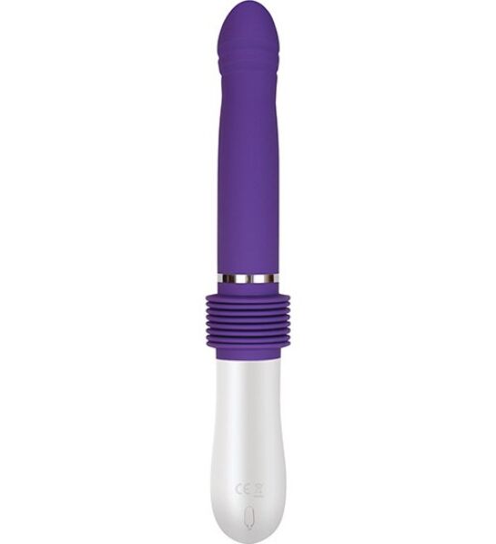 Evolved Infinite Thrusting Sex Machine thrusting vibrator in lilac and white