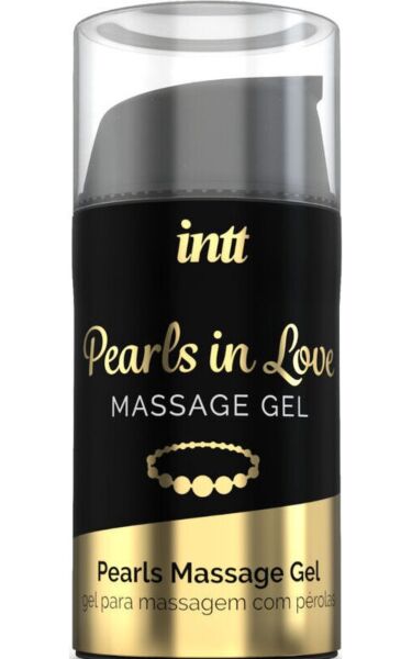 INTT Pearls In Love massage kit, with the silicone gel and the white pearl necklace