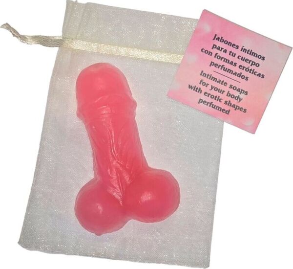 Pink Diablo Picante soap shaped like a penis
