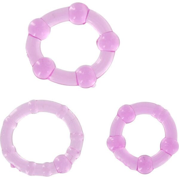 Set of three silicone cock rings, Seven Creations Stay Hard Three Rings