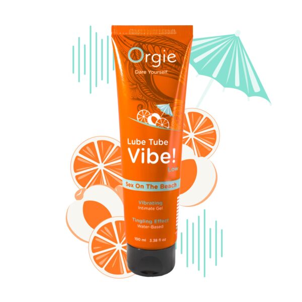 100 ml tube of Orgie Lube Tube Vibe Sex On The Beach lubricant