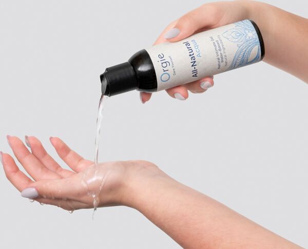 Bottle of Orgie All-Natural Acqua 150 ml water-based lubricant