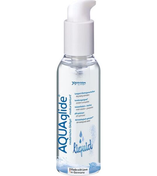 Bottle of Joydivision AQUAglide liquid 125 ml water-based lubricant
