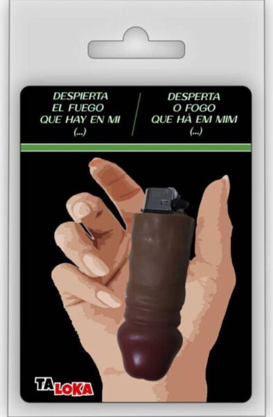 Penis-shaped lighter Lovelanders Taloka in a tan skin tone