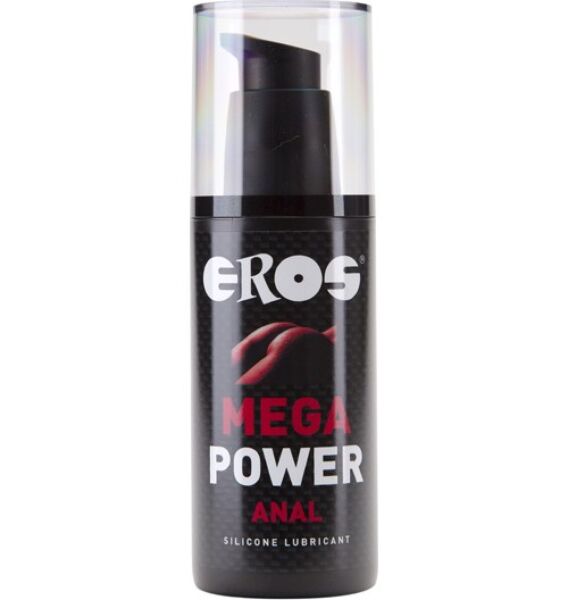 Eros Mega Power Anal 125 ml anal lubricant in its bottle with pump dispenser
