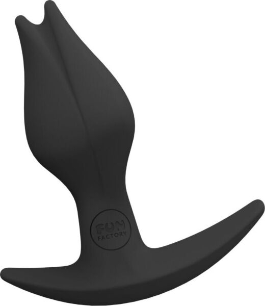 Fun Factory Bootie Fem butt plug, showing its asymmetric base