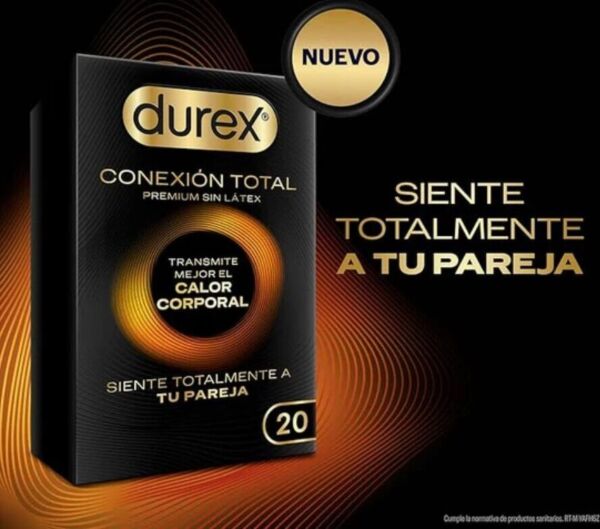 Box of Durex Total Connection Regular Fit condoms