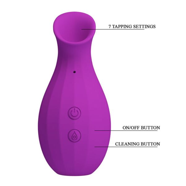 Pretty Love Magic Bottle clitoral suction toy, purple and bottle-shaped