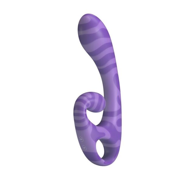Summer double-ended vibrator in purple, with its ergonomic handle