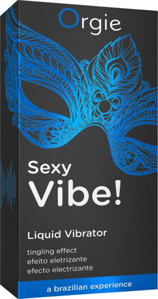 Bottle of Orgie Sexy Vibe! Liquid Vibrator arousal gel, 15 ml