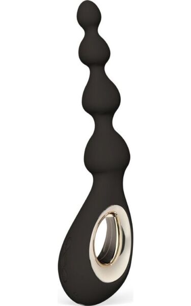 LELO Soraya Beads vibrating anal beads, with their four beads getting larger in size