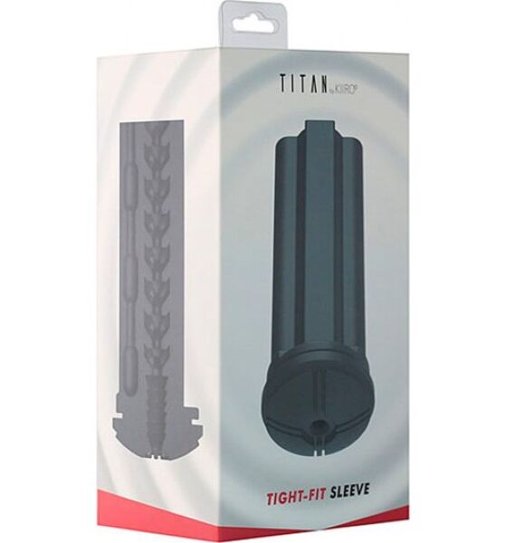 Black Kiiroo Tight Fit Sleeve for Titan masturbator sleeve