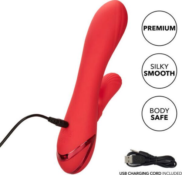 CalExotics Palisades Passion rabbit vibrator with its external stimulator