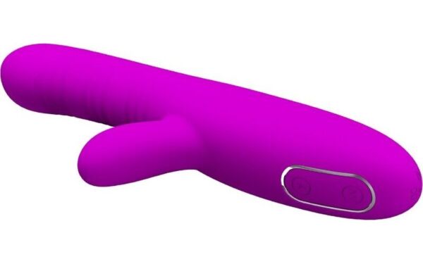 Pretty Love BI-014822 silicone rabbit vibrator, with a flexible shaft and a rabbit-shaped clitoral stimulator