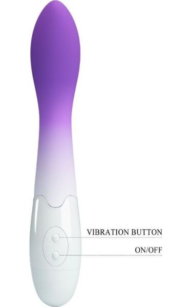 Pretty Love BI-014220-A6 G-spot vibrator, curved with a rounded tip