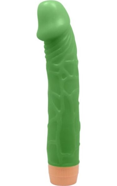 Realistic vibrator Baile BW-001023R, penis-shaped with defined veins