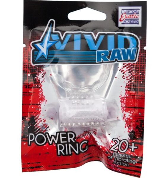 Calexotics Vivid Foil Pack vibrating cock ring, clear, made of silicone