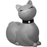 Gatito estimulador de viaje gris