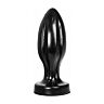 Anal Plug ALL BLACK 21 CM with Sensational Grooves