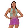 Babydoll Lace by LJ Ombre Faux Up Mini Dress